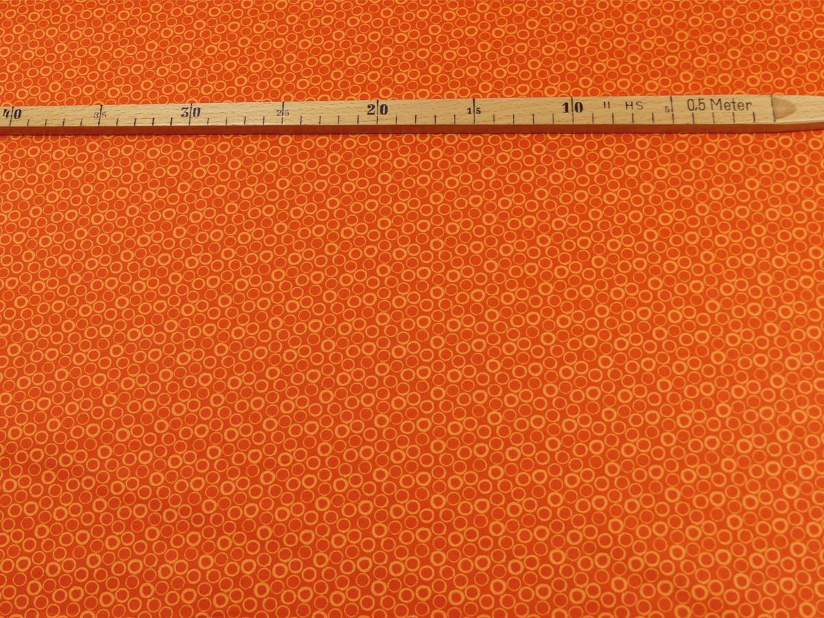 Basic Ton in Ton orange terra Patchworkstoff Benartex mit Maß